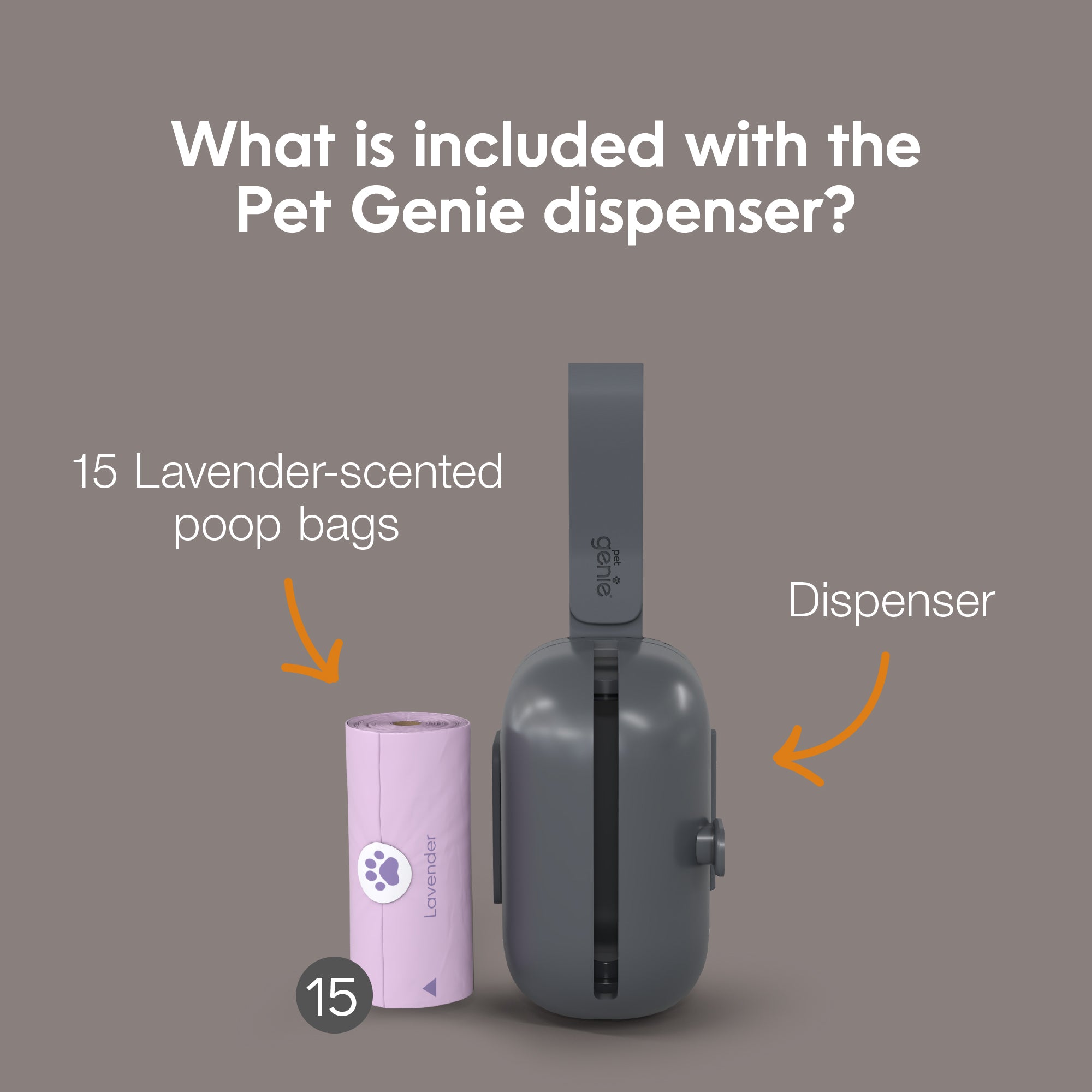 Pet Genie On the Go Premium - Dog Poop Bag Dispenser
