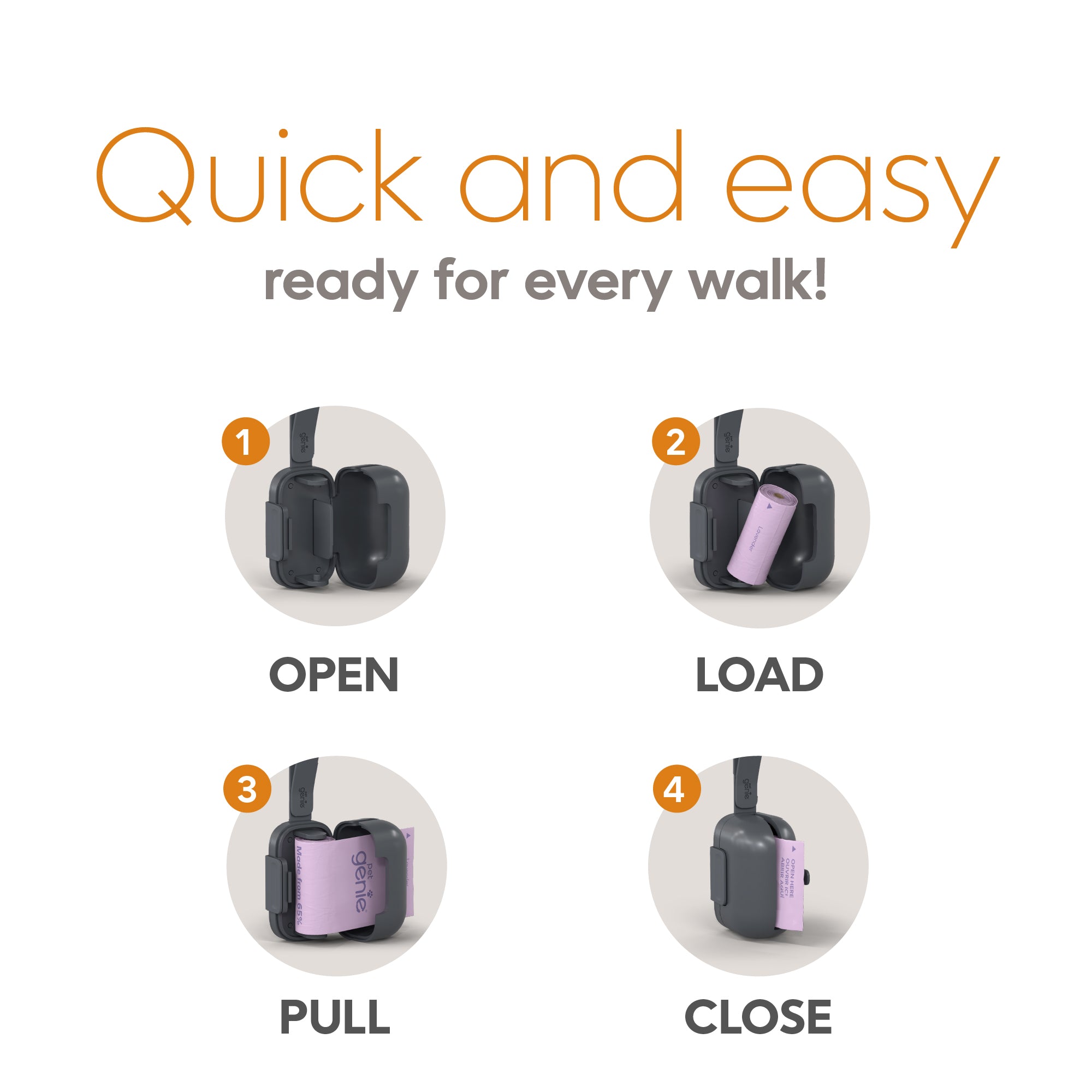 Pet Genie On the Go Premium - Dog Poop Bag Dispenser